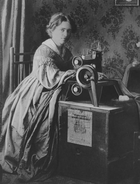 woman at sweing machine